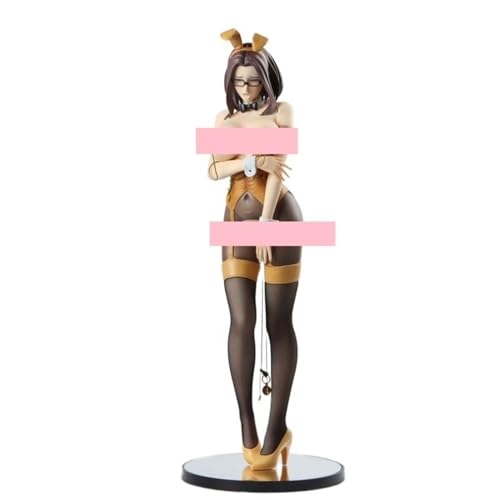 GirlBBJACK Ecchi Anime-Figuren, Hentai-Figur, Hasenmädchen, Nsfw-Figur, süße Mädchen, Anime-Mädchen-Sammlung, Figur, Spielzeug, Cartoon-Sammlung, 41 cm (weiche Brust)(Orange) von GirlBBJACK