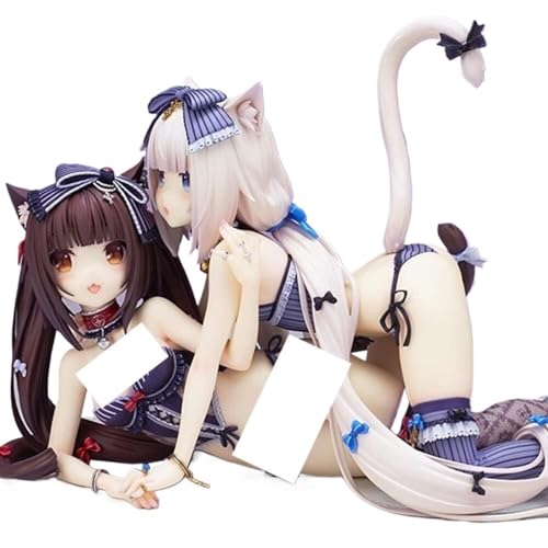 GirlBBJACK Ecchi Anime-Figurenmodell – Vanille/Schokolade – Liegendes Actionfigurenmodell, Anime-Sammlung, Comic-Figur, Modell, Spielzeugdekoration, Geschenk for Erwachsene(2pcs) von GirlBBJACK