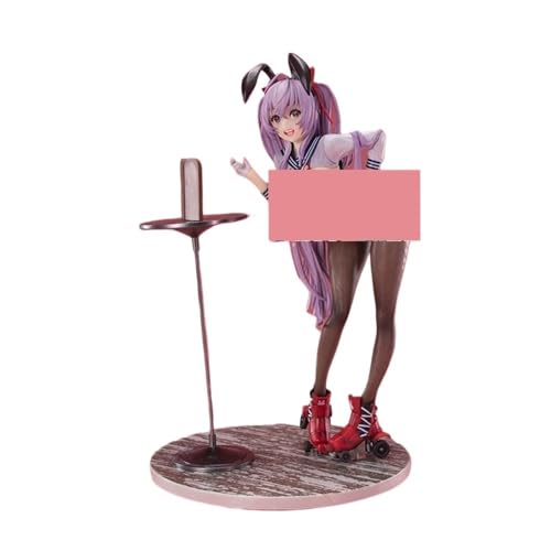 GirlBBJACK Lila Haare Eiskunstlauf-Mädchen 1/6 ECCHI Puppe Erwachsene Sammlermodell Figur Statue Spielzeug Desktop Ornamente Puppe Dekoration Geschenk 7,9 Zoll von GirlBBJACK