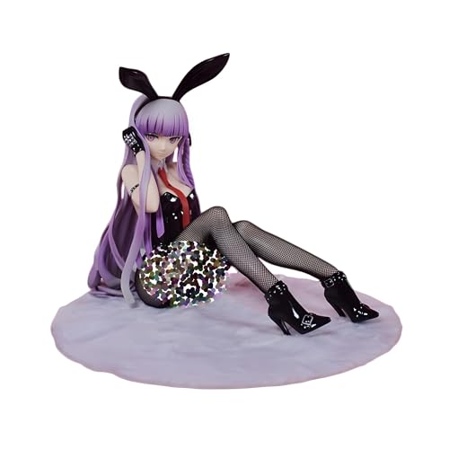 GirlBBJACK Lilahaariges Hasenmädchen 1/4 Puppe - ECCHI Anime Figuren - Schwarze Strümpfe und schöne Beine Anime Mädchen Figur - Anime Spielzeug/Puppen 22,5 cm/8,8 Zoll von GirlBBJACK