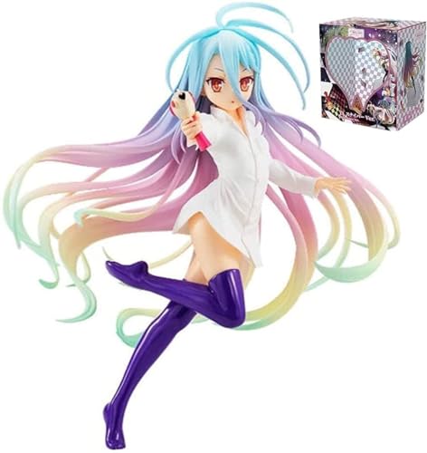 GirlBBJACK No Game No Life Shiro-Figur, Actionfigur/ECCHI-Figur/Anime-Figur/bemaltes Charaktermodell/Spielzeugmodell/PVC/Anime-Sammlerstück, 16 cm von GirlBBJACK