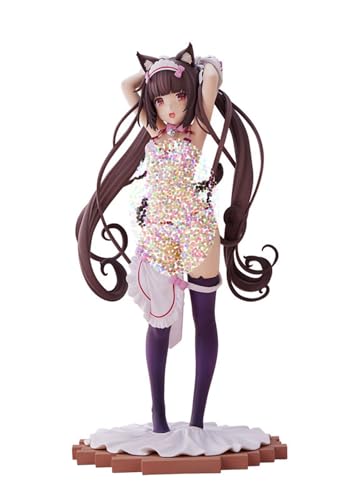 GirlBBJACK Nsfw-Figur 1/7 Actionfigur/ECCHI-Figur/Anime-Figur/bemaltes Charaktermodell/Spielzeugmodell/PVC/Anime Sammlerstück 26 cm/10,5 Zoll(Pink-Chocola) von GirlBBJACK