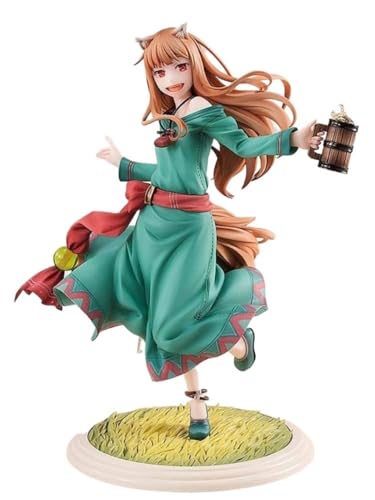 GirlBBJACK Spice and Wolf Holoo 1/8 Actionfigur ECCHI Figur Nsfw Anime Figur Gemalt Charakter Modell Spielzeug Modell Anime Sammlerstück 18cm/7,1in von GirlBBJACK