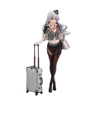 GirlBBJACK Stewardess 1/7 Actionfigur/ECCHI-Figur/Anime-Figur/Bemaltes Figurenmodell/Spielzeugmodell Geschenk for Erwachsene Anime-Sammlerstück 9,4 Zoll von GirlBBJACK