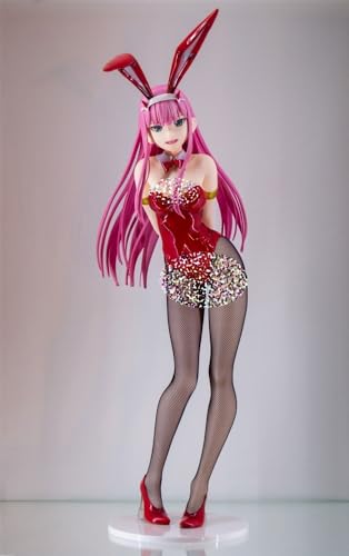 GirlBBJACK Zero Two Bunny Ver. 1/4 Ecchi Anime Figuren Hentai Figur/Actionfigur/Cartoon Spielzeugfiguren/Süße Mädchen/Anime Mädchen Sammlung/Figur Spielzeug Cartoon Sammlung 43cm/16.9in von GirlBBJACK