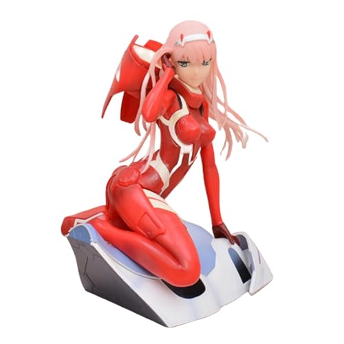 GirlBBJACK Zero Two Racing Suit Statue 1/12 Actionfigur/ECCHI-Figur/Anime-Figur/bemaltes Charaktermodell/Spielzeugmodell/PVC/Anime-Sammlerstück 16 cm/6,3 Zoll(Red) von GirlBBJACK