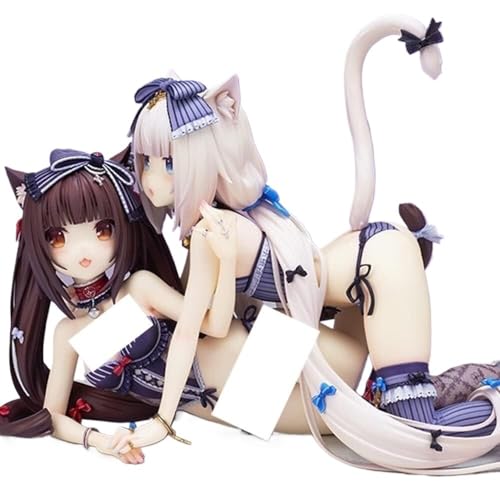 Hentai-Figur Ecchi Anime-Figur – Vanille-Schokolade – liegend, Action-Figuren, Anime-Sammlerstücke, Comic-Charakter, Modell, Spielzeug/Dekoration, 15 cm(2pcs) von GirlBBJACK