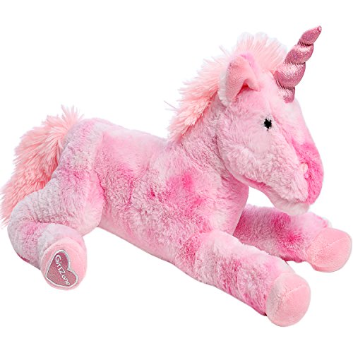 GirlZone Geschenke für Mädchen - Einhorn Kuscheltier ca. 40 cm Großes Plüschtier Mädchen - Geschenkideen für Kinder die Einhörner lieben! von GirlZone