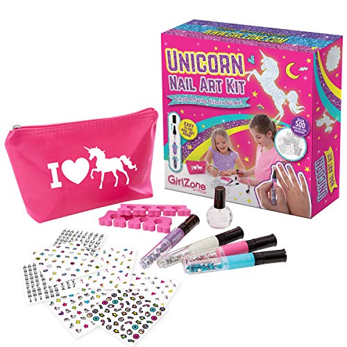 GirlZone Geschenke für Mädchen - Einhorn Nagelstudio Kinder Kit Nagelset Kinder Nageldesign Kinder Nagellack Kinder Set Geschenk ab 4-11+ Jahren Unicorn Nail Art Kit GirlZone Geschenke für Mädchen - Einhorn Nagelstudio Kinder Kit Nagelset Kinder Nageldesign Kinder Nagellack Kinder Set Geschenk ab 4-11+ Jahren Unicorn Nail Art Kit von GirlZone