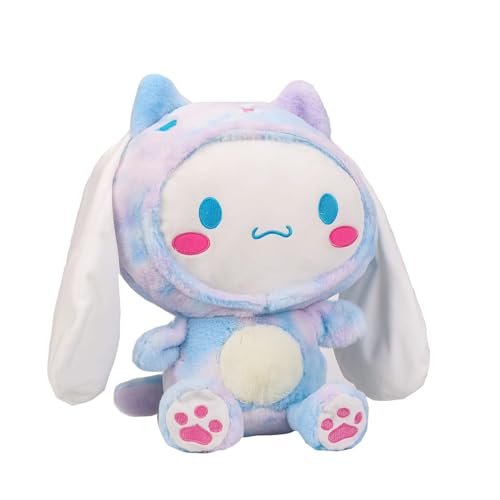 Girlove Buntes Cinnamo roll Plüschtier 27cm, Cartoon Starry Eyes Hundepuppe Plüschtier Spielzeug Geschenke für Jungen Mädchen, Kindertag Geschenk (Buntes) von Girlove