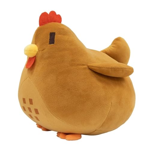 Girlove Tierhuhn Plüsch Bauernhof Henne Plüschtier Kissen Als Geschenk for Spielefans(Size:Brown) von Girlove