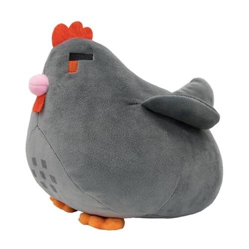 Girlove Tierhuhn Plüsch Bauernhof Henne Plüschtier Kissen Als Geschenk for Spielefans(Size:Gray) von Girlove