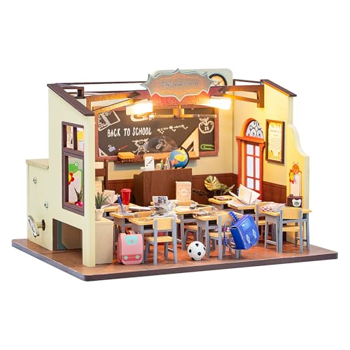 DIY-Puppenhaus-Miniaturbausatz, Miniaturhaus-Bausatz mit Möbeln, 3D-Holz-DIY-Miniatur-Puppenhausbausatz mit Anleitung für Erwachsene, Einzigartige Geschenke für Jugendliche von GisooM