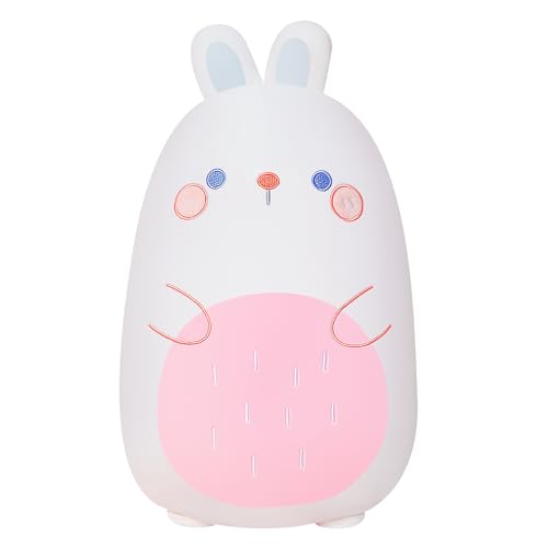 Gisqis Hase Kuscheltier Weiß Kawaii Bunny Plush Kissen Kuscheltier Hase KuschelKissen Geburtstag Ostern Geschenke für Kinder Mädchen Jungen 45CM von Gisqis