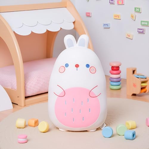 Hase Kuscheltier Plüschkissen Plüschtier Hase Süßes Plüsch Kissen Bunny Stofftier Kuschelkissen Ostern Geschenke für Kinder Deko Wohnzimmer Weiß 44cm Hase Kuscheltier Plüschkissen Plüschtier Hase Süßes Plüsch Kissen Bunny Stofftier Kuschelkissen Ostern Geschenke für Kinder Deko Wohnzimmer Weiß 44cm von Gisqis