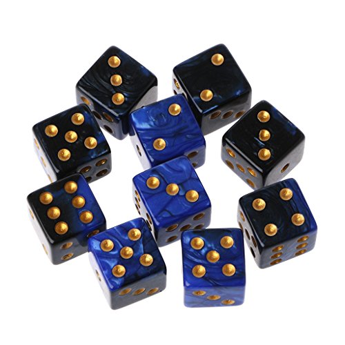Gissroys 10pcs 15mm Mehrfarbige Acryl Würfelwürfel Perlen Sechs Seiten Tragbare Tischspiele Spielzeug Würfel Gissroys 10pcs 15mm Mehrfarbige Acryl Würfelwürfel Perlen Sechs Seiten Tragbare Tischspiele Spielzeug Würfel von Gissroys