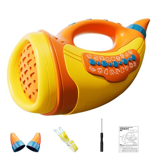 21x8x9.5cm Educational Animal Sounds Toy, Kids Interactive Toy Horn, Animal Trumpet Toy, Early Learning Sound Toy, Animal Noise Maker, Children’s Horn Toy, Learning Toys for Kids von Gitekain