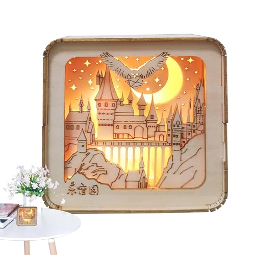 3D Puzzle, 3D Jigsaw Puzzle, Small Night Light, Learning Educational Toys, Handmade Bedroom Lamp, Desk Lamp Puzzle, Night Light Puzzle, Learning Toy, Cute Model Building Kit for Boys Girls von Gitekain