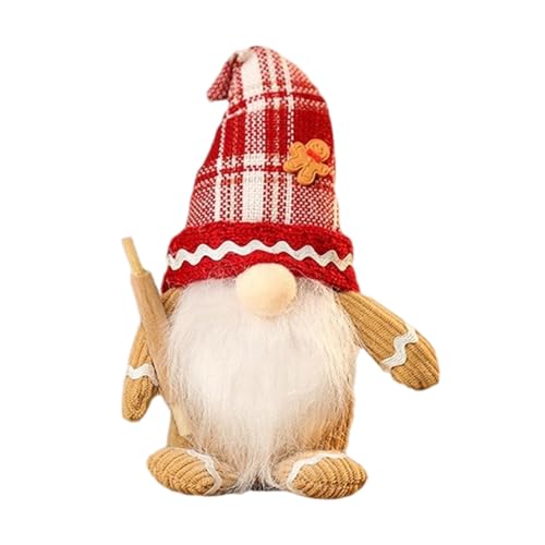 Christmas Stuffed Animals, Scandinavian Tomte Doll, Collectible GNOME Figurine, Gingerbread Christmas Decor, Holiday GNOME Decoration, Christmas GNOME Doll, Festive Gingerbread GNOME, Holiday P von Gitekain