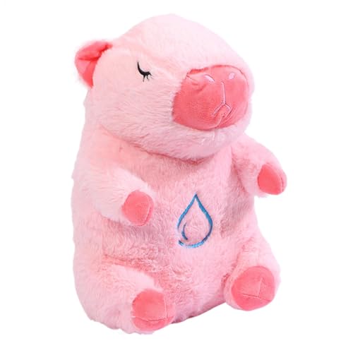 Gitekain Capybara Breathing Stuffed Animal, Soothing Heartbeat Snuggle Plush with Gentle Motion, Light & Music, Sleep Buddy for, Kids, Boys & Girls, Plush + ABS, 28cm von Gitekain