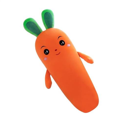 Gitekain Carrot Pillow, Bunny Stuffed Animal, Plush Vegetable Toy, Cuddly Carrot Plush, 27-inch Carrot Pillow, Cute Bunny Plush Toy, Soft Carrot Pillow, Plush Animal Pillow, Carrot Shaped Cushion von Gitekain