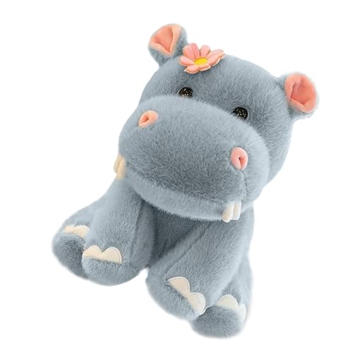 Gitekain Cartoon Stuffed Animal, Hippo Plushie Toy, Cute Plush Doll, Soft Animal Pillow, Portable Plush Toy, Comfortable Stuffed Toy, Creative Plush Hippo, Kids Plush Doll, Plush Hippo Toy von Gitekain