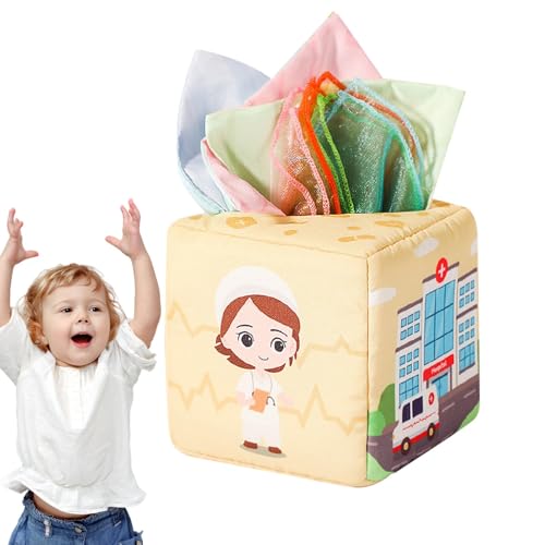 Gitekain Kleinkind-Taschentuchbox-Spielzeug,-Taschentuchbox | Taschentuchbox-Lernspielzeug - Lustiges Lernspielzeug für Kinder, Taschentuchbox-Lernspielzeug für, Mädchen, Kinder, Kleinkinder von Gitekain