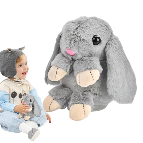 Gitekain Realistic Bunny Toy, Electronic Interactive Rabbit, Light-Up Singing & Dancing Plush (5.12x3.15x7.09 inches), Talking Educational Stuffed Animal for Toddler 3+ von Gitekain