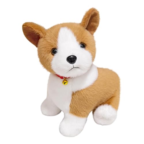 Gitekain Stuffed Dog Plush, Ultra-Soft Huggable Puppy Toy, Realistic Small Animal Figure, Cozy Throw Pillow, Perfect for Birthday Presents and Animal-Themed Decorations von Gitekain