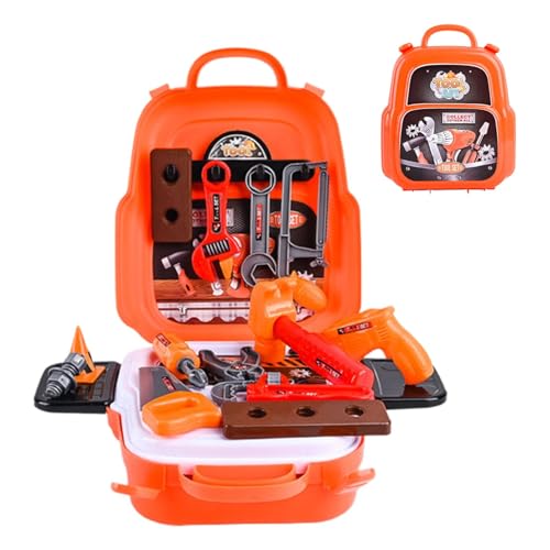 Kids Tool Set, Simulation Toy Tool Set, Funny Tool Equipment Kit, Portable Pretend Play Tool Kits, Construction Tool Kits for Boys, Construction Tool Kits for Girls, Pretend Play Tool Set von Gitekain