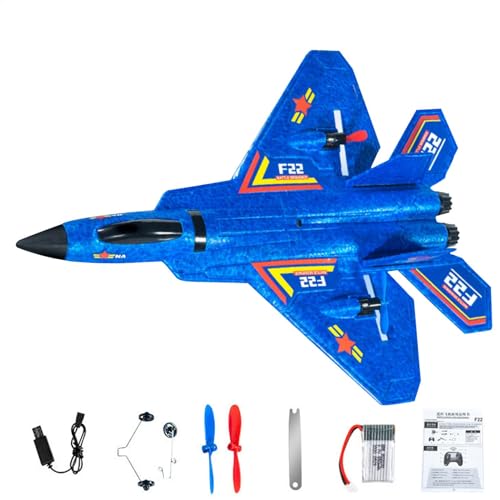 Remote Control Airplane Toy, Children's Airplane Model With Lights, Lightweight Fighter Aircraft Toy, Remote Control Airplane With LED, Airplane Toy For Family Fun, LED Lights Remote Control Plane, von Gitekain