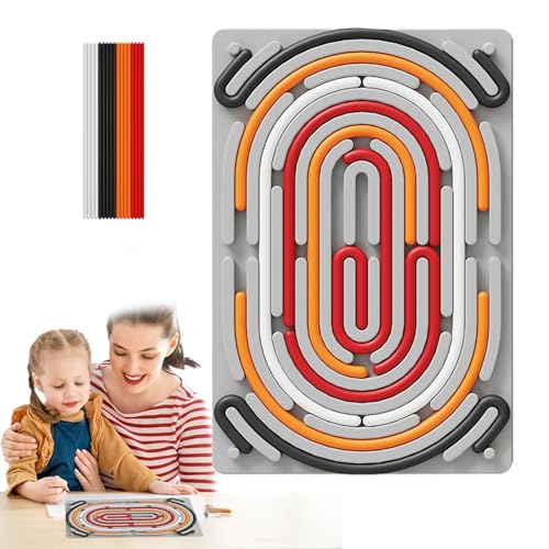 Sensorisches Aktivitätsbrett, sensorisches Fidget-Spielzeug, tragbares sensorisches Fidget-Spielzeug, Silikon, beruhigend, Fidget-Brett, Spielzeug für Reisen, Mädchen und von Gitekain