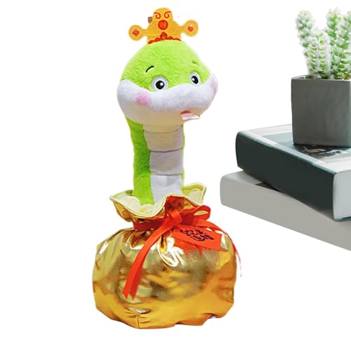 Snake Year Plush, Cute Chinese Snake Toy, Singing Snake Mascot Doll, 2025 Year of Snake Plush, New Year Snake Decoration, Chinese Snake Doll Plush, Soft Year of Snake Plush, Snake Toy for New Year von Gitekain