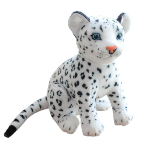 Snow Leopard Plush Animals, Leopard Plush Toys, Cute, Soft Doll, Cheetah for Boys and Girls, Home Decoration Adorable Look Premium Fabric Perfect Present, 23cm 9.06 Inches von Gitekain