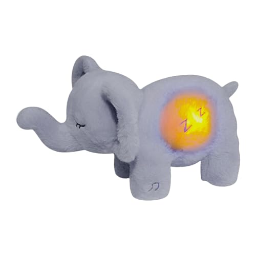 Sound Sleeping Elephant, Stress Relief Sleeping Plush Animal, Soothing Breathing Elephant, Realistic Breathing Motion Plush, Elephant Stuffed Animal With Lights, Music And Breathing Elephant Toy von Gitekain