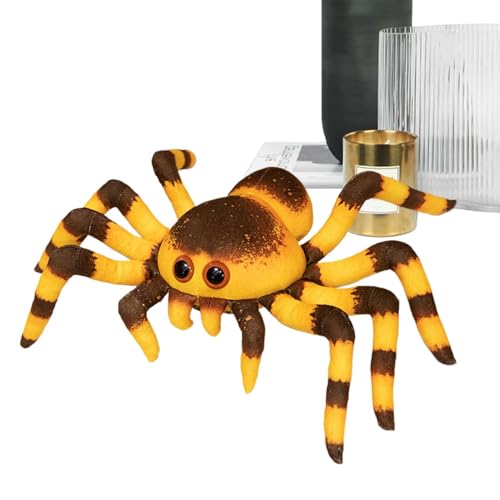 Spider Plush, Simulated Spider Stuffed Doll, Furry Spider Prank Toy, 11-Inch Spider Plush, Spider Stuffed Animal, Playtime Spider Toy, Prank Spider Plush, Plush Spider for Parties, Spider Plush Doll von Gitekain