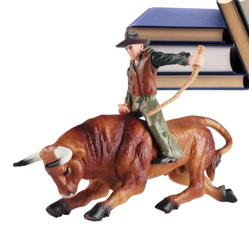 -Spielzeug | Realistische spanische Stierkämpfer-Rinderwaldfiguren - es Cowboy-Rinderfiguren-Modell für Kinder im Alter von 3–5 und 6–12 Jahren, Lernspielzeug, Party-Spielset, Spielzeug-Geschenk von Gitekain