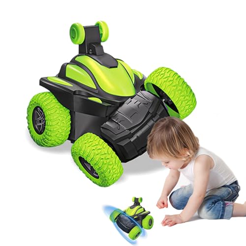 Stunt Car Toy, Drift Car Toy, Resistant High Speed Remote Controlled Bouncy Lightweight Rubber Silicone, Remote Control Car, for Kid 4.8 x 4.33 x 4.21 inches Red, Green von Gitekain