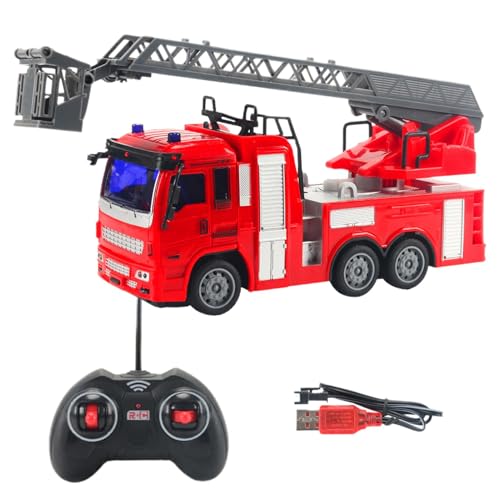 Toddler Fire Truck Toys, Children's Fire Truck Car Set, Construction Truck Toys, Fire Truck Toys with Lighting Effects, Interactive Fire Engine Toys, Educational Toddler Toys, Safe Fire Truck Toys von Gitekain