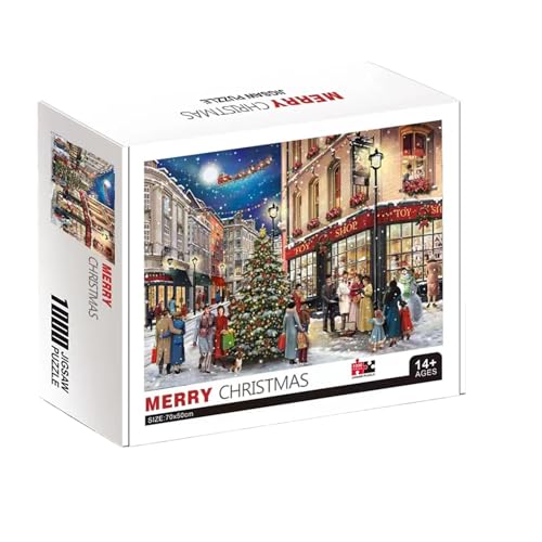 Weihnachtspuzzle - Weihnachtsstimmung Puzzle Adventskalender - Weihnachtskalender Vintage Puzzle Urlaub Adventskalender Puzzlespiel von Gitekain