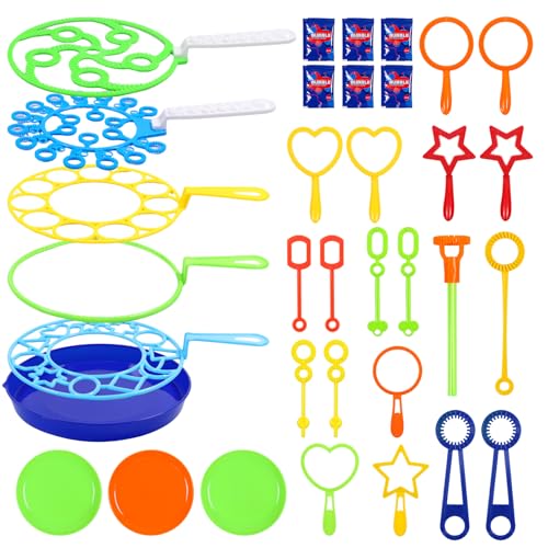 34 Stück Seifenblasen Set für Kinder, Große Seifenblasenstäbe, Seifenblasen Blase, Bubble Maker Spiele, Seifenblasen für Indoor und Outdoor Bubble Maker Spiele Kindergeburtstag, Partys, Hochzeit 34 Stück Seifenblasen Set für Kinder, Große Seifenblasenstäbe, Seifenblasen Blase, Bubble Maker Spiele, Seifenblasen für Indoor und Outdoor Bubble Maker Spiele Kindergeburtstag, Partys, Hochzeit von Giugio