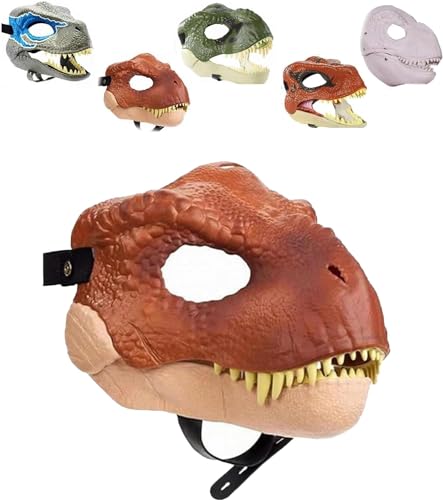 Hund Dinosaurier Maske Kopfbedeckung, Hundemaske Dinosaurier, Dino Maske Beweglicher Kiefer, Hund Dinosaurier Maske Kopfbedeckung, offener Mund Fütterung, T-Rex Haustiermaske, Dinosaurier von Giurui