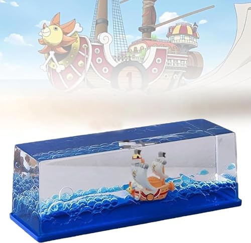 Unsinkbares Boot Anime Piratenschiff in einer Flaschenbox Kreuzfahrtschiff Flüssigkeit Drift Flasche Nicht sinkendes Schiffsmodell Dekorationen Schreibtisch Dekor Spielzeug für Jungen Geschenke von Giurui