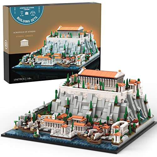 Givenni Architecture Landmark Collection The Acropolis in Athens Building Set;Collectible Model for Adults;Compatible with Lego (1947 Pieces) von Givenni