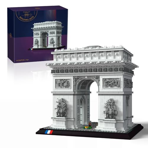 Givenni Architecture The Arc de Triomphe in Paris, Architektonisches Modellbauset, Sammlerstück-Bauset für Erwachsene, Souvenir, Geschenkidee für Liebhaber von Geschichte, Reisen und Kunst (4436 von Givenni