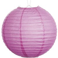 Lampion in zartem Lila, einfarbig, Papier, Indoor Deko, 1 Stück, 25 cm von Givi Italia