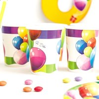 Partybecher "Ballons", 8 Stück, 250 ml von Givi Italia