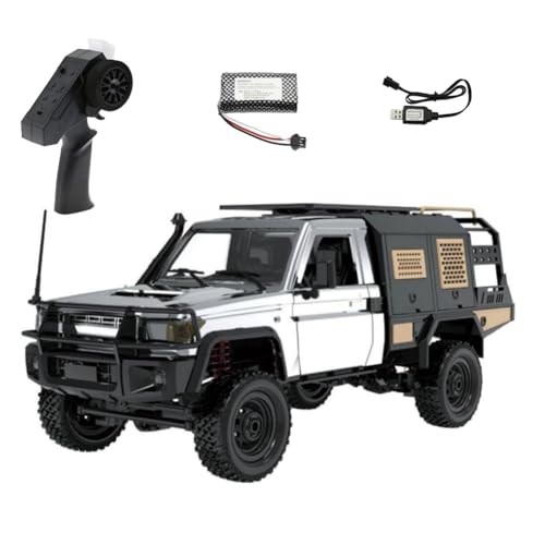 Giwnhvx 2,4G Full Scale Pickup Short Truck 4WD Kletterauto RC Auto Ferngesteuertes Spielzeug für MN Model MN82S 1:12 Silber von Giwnhvx