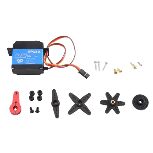 Giwnhvx 35-Kg-Short-Body-Servo 4412LV 180° Digitales Metallgetriebe mit Niedrigem Profil und Metallarm für 1:10 1:12 RC-Car SCX10 TRX4 von Giwnhvx