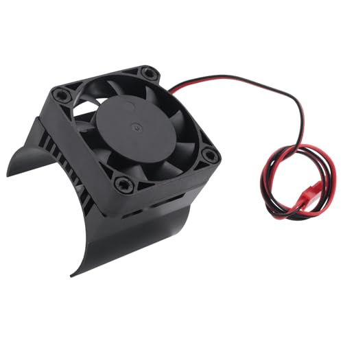 Giwnhvx 42Mm Motor KüHlung LüFter KüHlköRper KüHlung für 1/10 E- E- Summit Arrma 1/8 Kraton Talion RC Auto,Schwarz von Giwnhvx